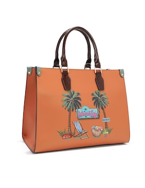Bolsa satchel Nicole Lee Sun & Sand para mujer