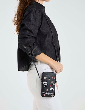 Bolsa crossbody Karl Lagerfeld Paris de piel para mujer