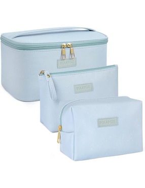 Set cosmetiquera Lab.g impermeable de piel 3 piezas