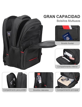 Mochila escolar Lab.g impermeable unisex