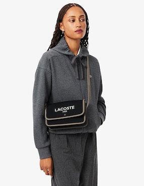 Bolsa crossbody Lacoste Heritage Canvas para mujer