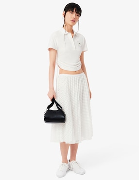 Bolsa crossbody Lacoste Lora de cuero para mujer