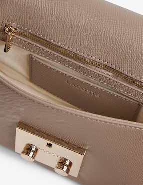 Bolsa crossbody Lacoste de cuero para mujer