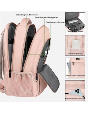 Mochila con porta laptop Lab.G para mujer