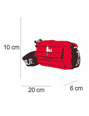 Bolsa crossbody Peanuts Red House Snoopy para mujer