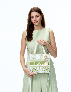 Bolsa satchel H&co Viktoria para mujer