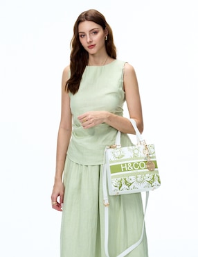 Bolsa satchel H&co Viktoria para mujer