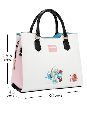 Bolsa satchel Nicole Lee Pitufos para mujer