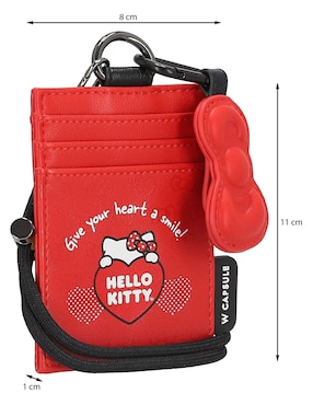 Tarjetero W Capsule Hello Kitty para mujer