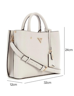 Bolsa satchel Guess Meridian para mujer