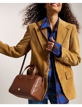 Bolsa satchel Fossil Lainey de piel para mujer
