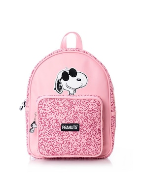 Mochila casual Snoopy Peanuts Pink varnish para mujer