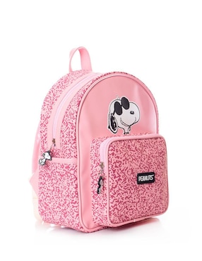 Mochila casual Snoopy Peanuts Pink varnish para mujer