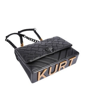 Bolsa crossbody Kurt Geiger King Black On de piel para mujer