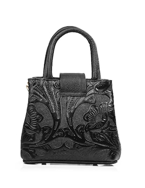 Bolsa crossbody Angelozano Aurelia Piel Telar Flores de piel para mujer