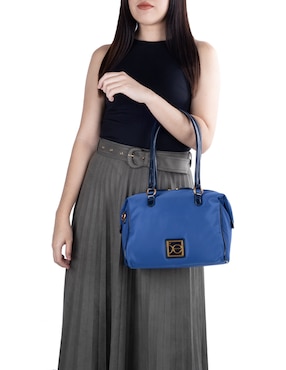 Bolsa bowler Cloe Aganli para mujer