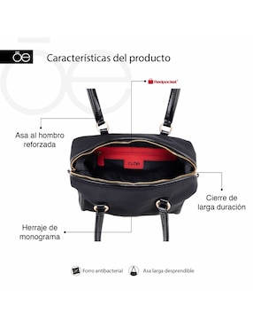 Bolsa bowler Cloe Aganli para mujer