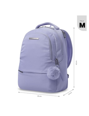 Mochila con portalaptop Totto Adelaide impermeable para mujer