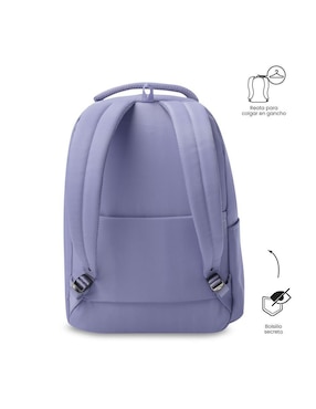 Mochila con portalaptop Totto Adelaide impermeable para mujer