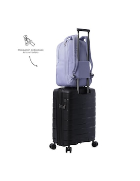 Mochila con portalaptop Totto Adelaide impermeable para mujer