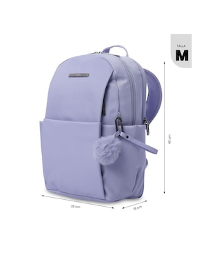 Mochila con portalaptop Totto Adelaide impermeable para mujer