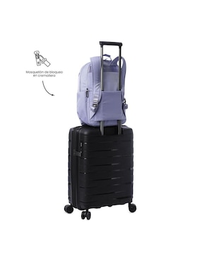 Mochila con portalaptop Totto Adelaide impermeable para mujer