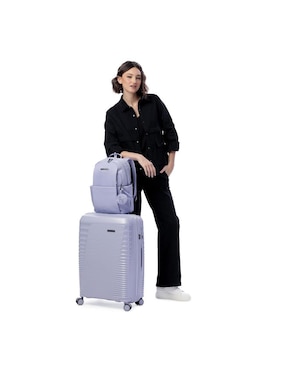 Mochila con portalaptop Totto Adelaide impermeable para mujer