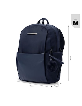 Mochila con portalaptop Totto Adelaide impermeable para mujer