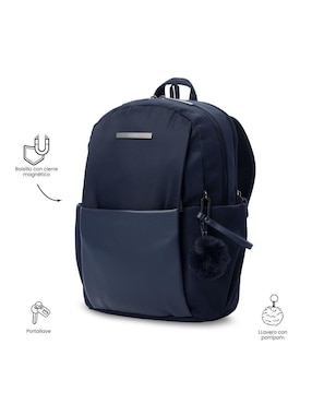 Mochila con portalaptop Totto Adelaide impermeable para mujer