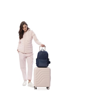 Mochila con portalaptop Totto Adelaide impermeable para mujer