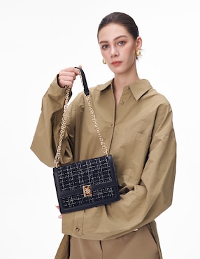 Bolsa flap H&Co Kamilla para mujer