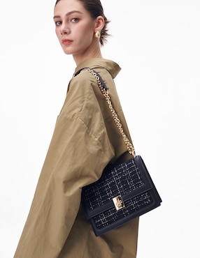 Bolsa flap H&Co Kamilla para mujer