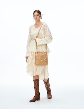 Bolsa bucket H&CO Violetta para mujer
