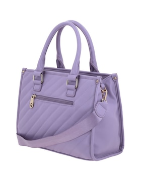 Bolsa satchel Barbie X Gorett Carmin Barbie para mujer