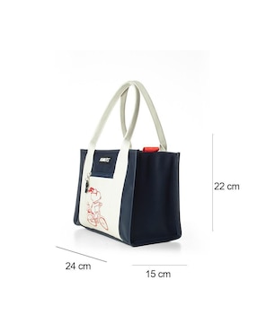 Bolsa tote Peanuts Est Blue Snoopy para mujer