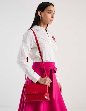 Bolsa crossbody Gino Goganni de piel para mujer