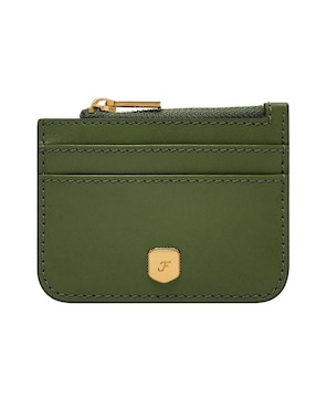 Tarjetero Fossil de piel Lennox para mujer