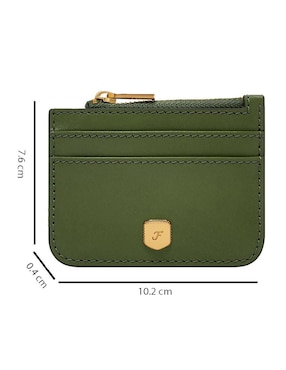 Tarjetero Fossil de piel Lennox para mujer