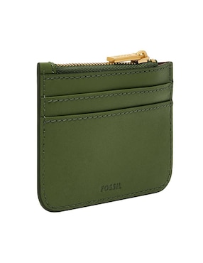 Tarjetero Fossil de piel Lennox para mujer