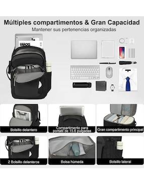 Mochila con portalaptop Lab.g impermeable unisex