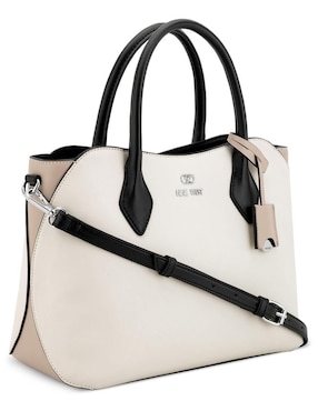 Bolsa satchel Nine West Nera para mujer