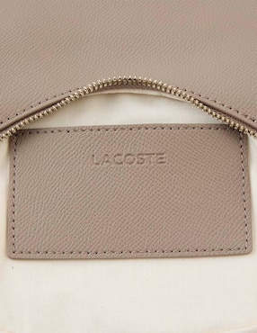 Bolsa shoulder Lacoste de piel para mujer