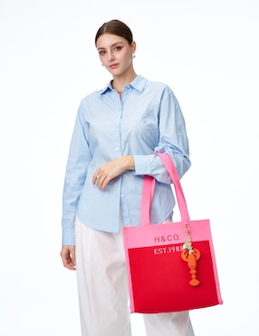 Bolsa tote H&Co Melia para mujer