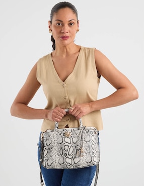 Bolsa satchel Guess Bianca para mujer