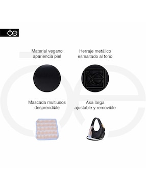 Bolsa hobo Cloe Ilivani para mujer