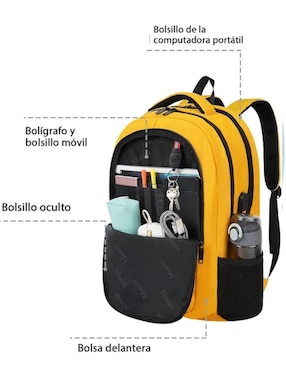 Mochila para viaje Lab.G impermeable unisex