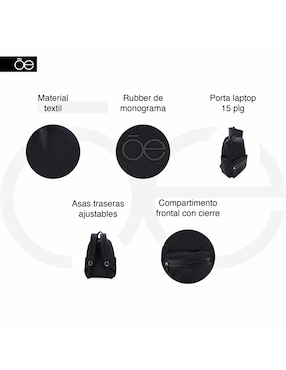 Mochila casual Cloe Fionali para mujer
