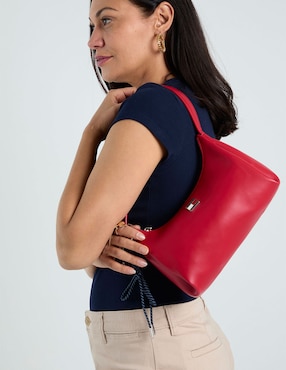 Bolsa shoulder tommy jeans city charm para mujer
