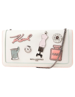 Bolsa shoulder karl lagerfeld paris de piel para mujer