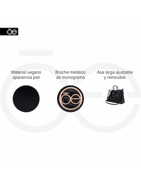 Bolsa satchel Cloe Yelynia de piel para mujer